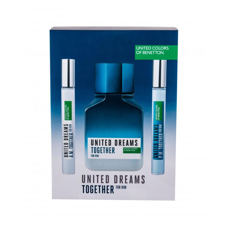 Benetton United Dreams Together Подаръчен комплект EDT 100 ml + EDT United Dreams Together A.M. 10 ml + EDT United Dreams Together P.M. 10 ml