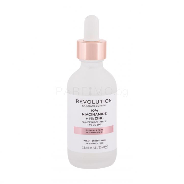 Revolution Skincare Skincare 10% Niacinamide + 1% Zinc Серум за лице за жени 60 ml