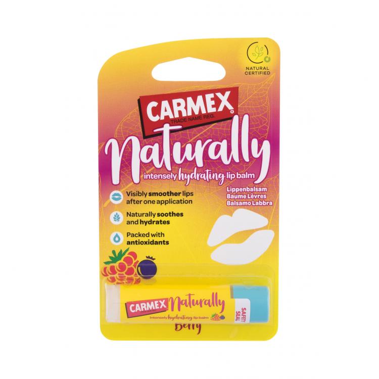 Carmex Naturally Berry Балсам за устни за жени 4,25 гр