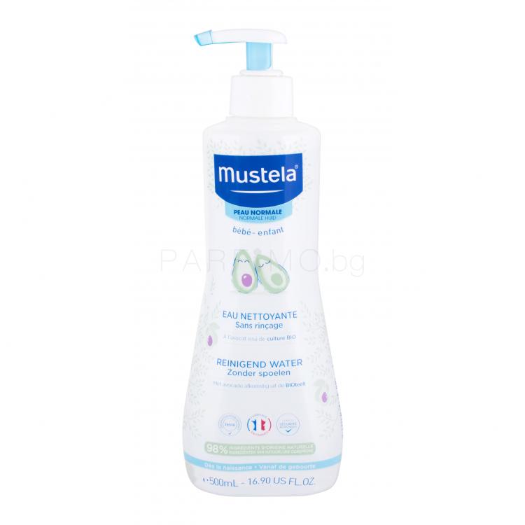 Mustela Bébé Cleansing Water No-Rinse Почистваща вода за деца 500 ml