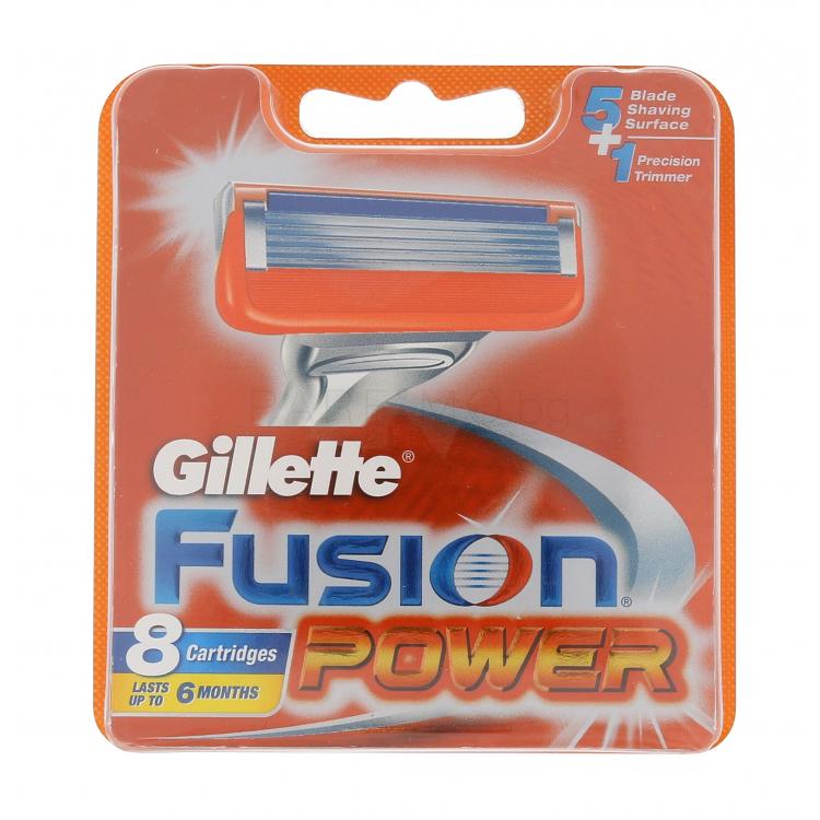Gillette Fusion Power Резервни ножчета за мъже 8 бр увредена кутия