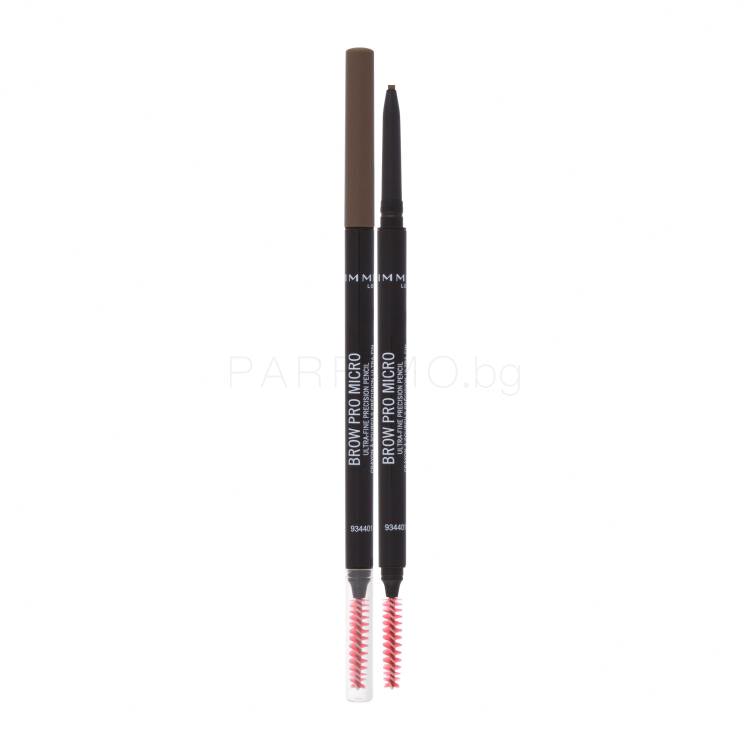 Rimmel London Brow Pro Micro Молив за вежди за жени 0,09 g Нюанс 002 Soft Brown