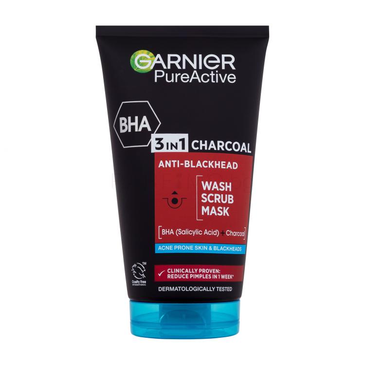 Garnier Pure Active 3in1 Charcoal Маска за лице 150 ml