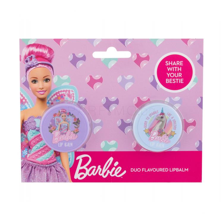 Barbie Barbie Duo Подаръчен комплект балсам за устни Barbie + балсам за устни Unicorn