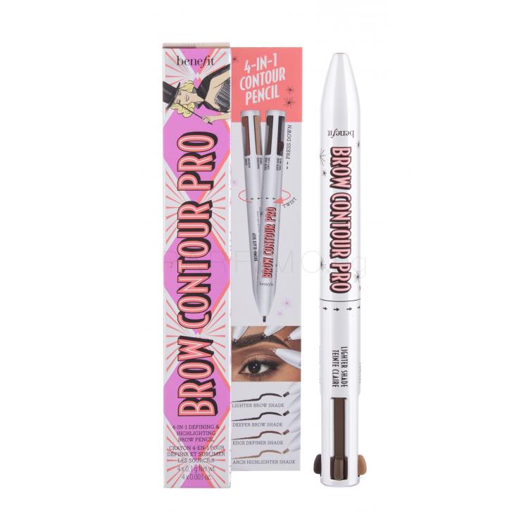 Benefit Brow Contour Pro 4in1 Молив за вежди за жени 0,4 g Нюанс 05 Brown-Black Deep