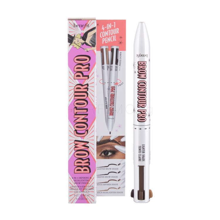 Benefit Brow Contour Pro 4in1 Молив за вежди за жени 0,4 гр Нюанс 05 Brown-Black Deep