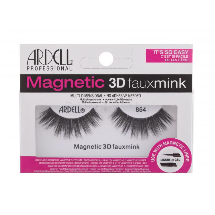 Ardell Magnetic 3D Faux Mink 854 Изкуствени мигли за жени 1 бр Нюанс Black