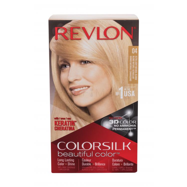 Revlon Colorsilk Beautiful Color Боя за коса за жени Нюанс 04 Ultra Light Natural Blonde Комплект