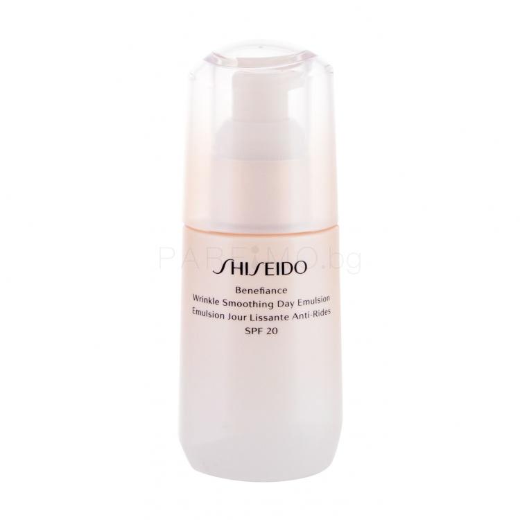 Shiseido Benefiance Wrinkle Smoothing Day Emulsion SPF20 Дневен крем за лице за жени 75 ml