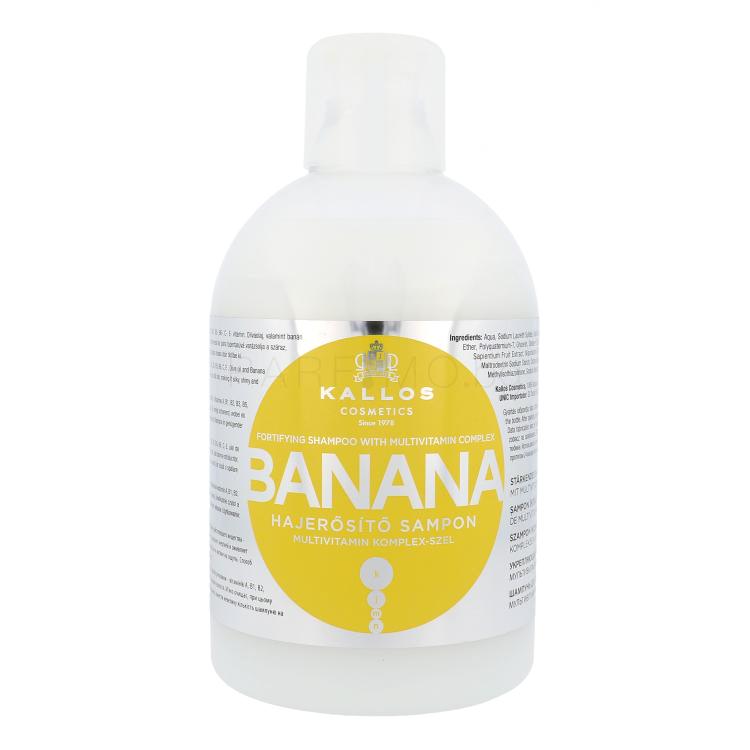 Kallos Cosmetics Banana Шампоан за жени 1000 ml увреден флакон