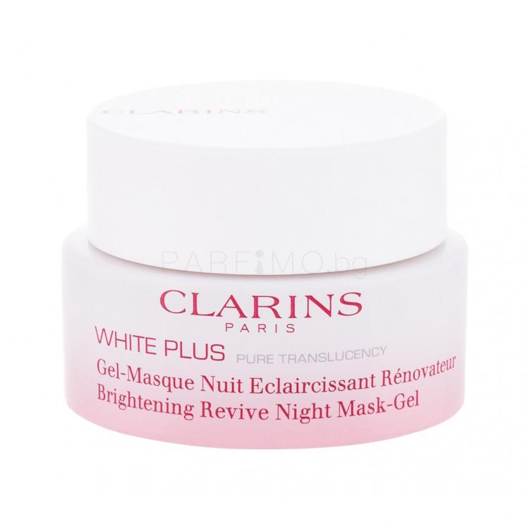 Clarins White Plus Brightening Revive Night Mask-Gel Маска за лице за жени 50 ml ТЕСТЕР