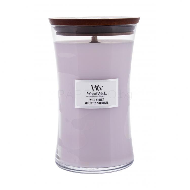 WoodWick Wild Violet Ароматна свещ 610 гр