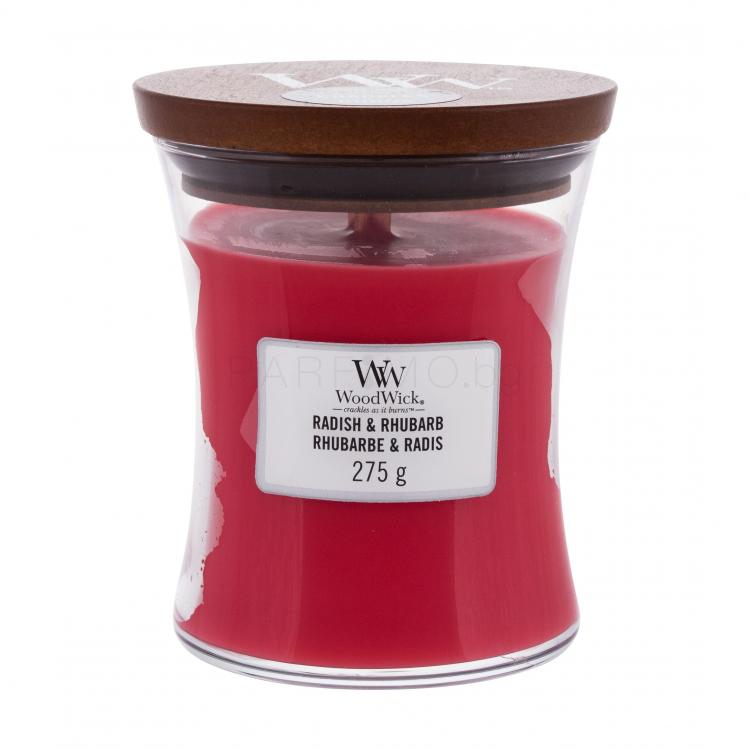 WoodWick Radish &amp; Rhubarb Ароматна свещ 275 гр