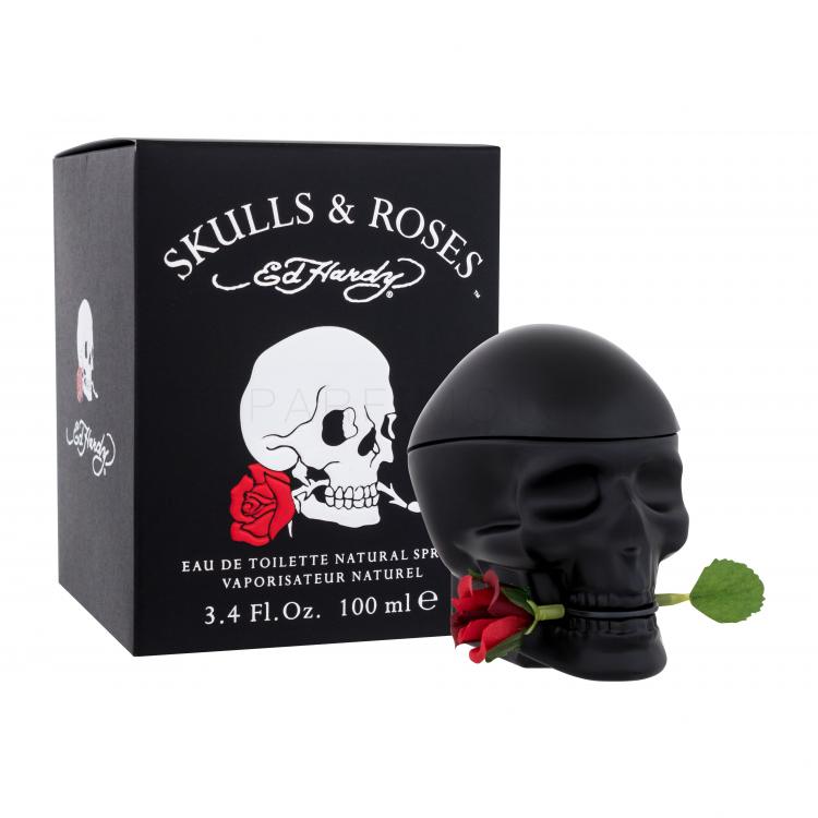 Christian Audigier Ed Hardy Skulls &amp; Roses Eau de Toilette за мъже 100 ml