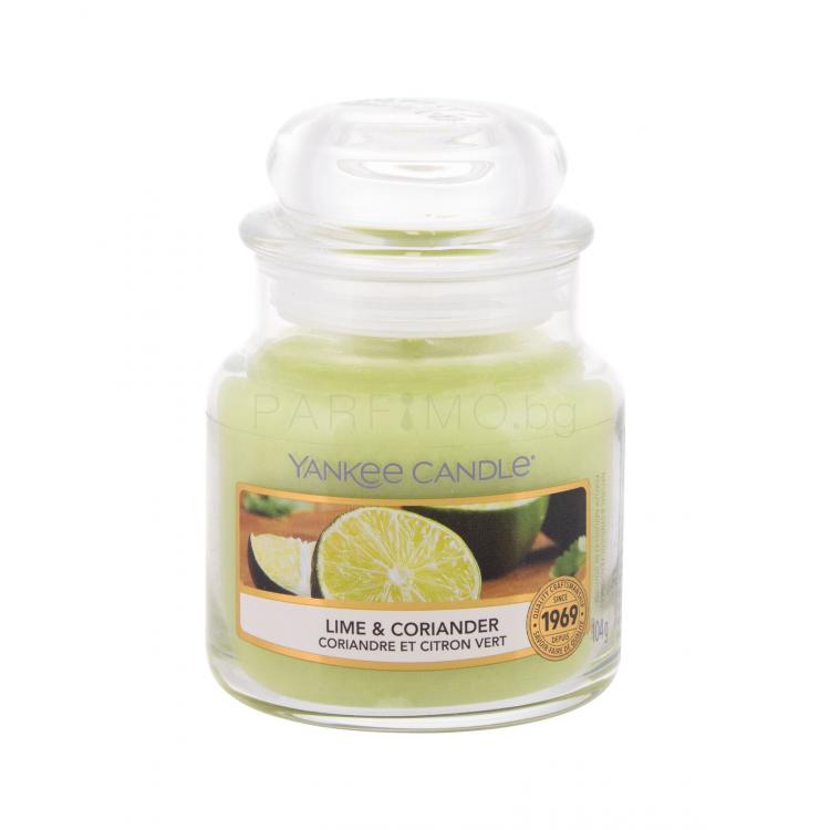 Yankee Candle Lime &amp; Coriander Ароматна свещ 104 гр