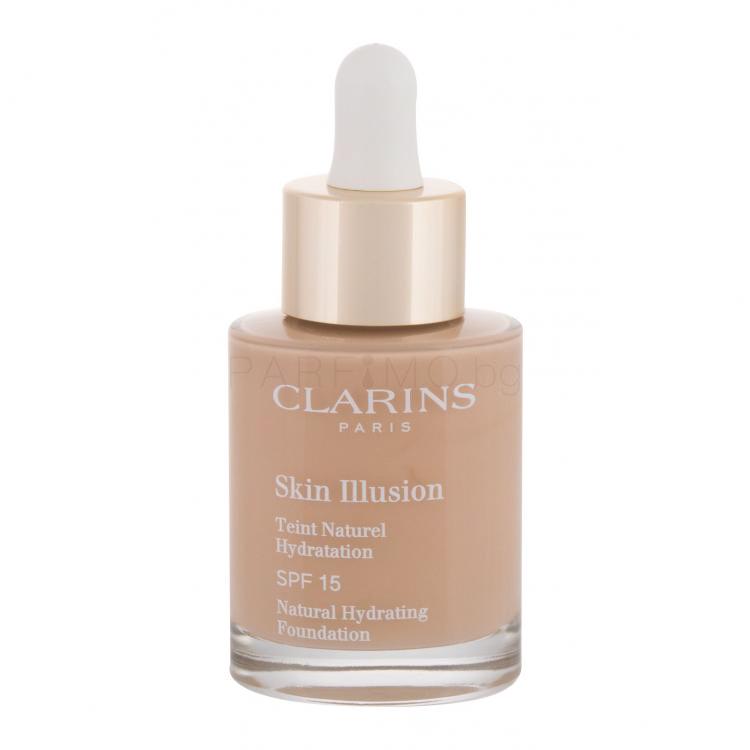Clarins Skin Illusion Natural Hydrating SPF15 Фон дьо тен за жени 30 ml Нюанс 108 Sand