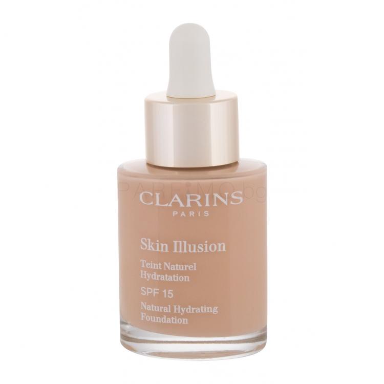 Clarins Skin Illusion Natural Hydrating SPF15 Фон дьо тен за жени 30 ml Нюанс 107 Beige