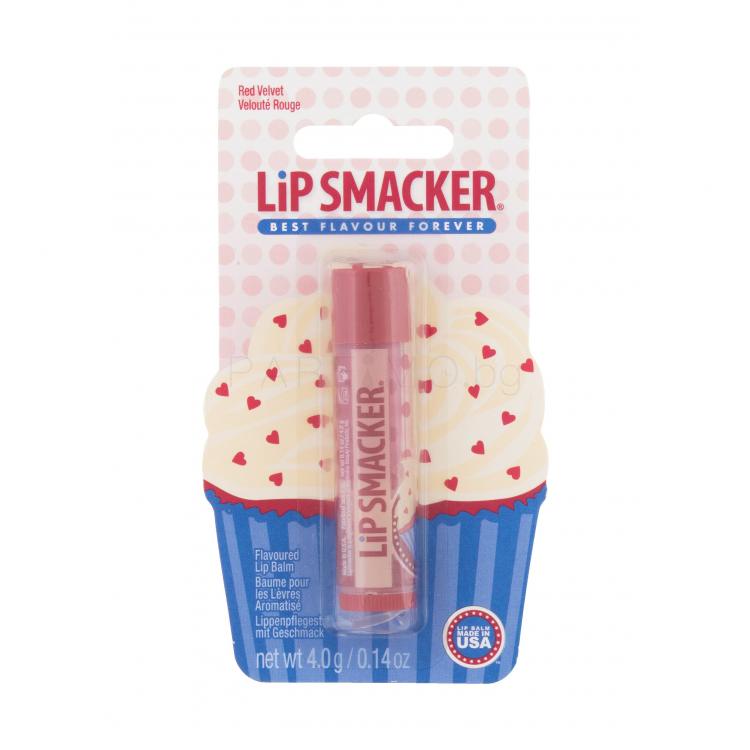 Lip Smacker Cupcake Балсам за устни за деца 4 гр Нюанс Red Velvet
