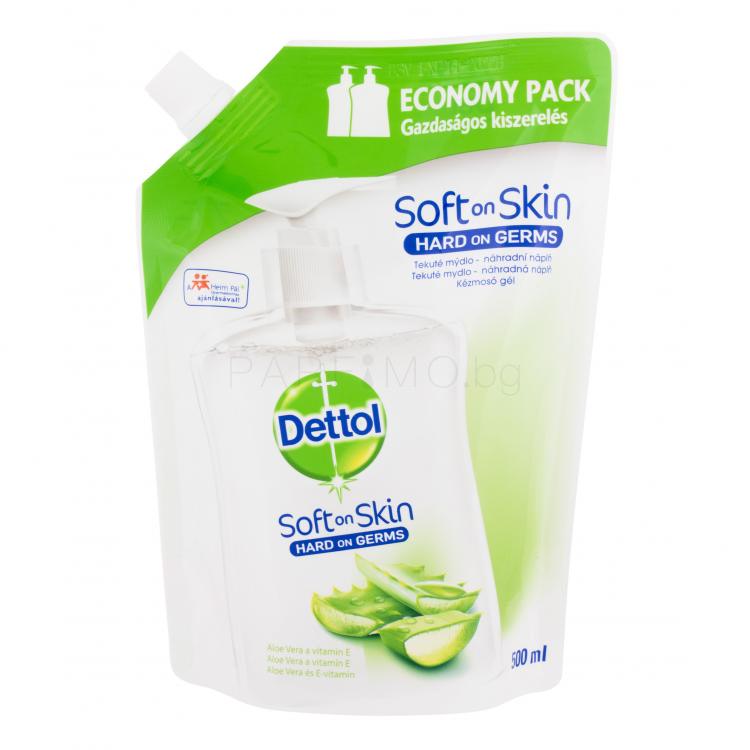 Dettol Soft On Skin Aloe Vera Течен сапун Пълнител 500 ml