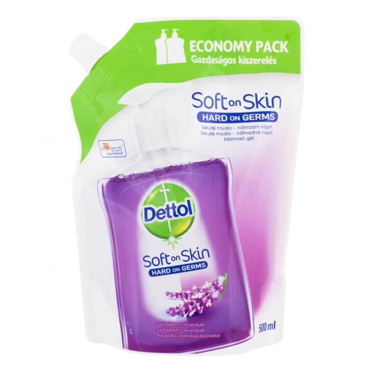 Dettol Soft On Skin Lavender Течен сапун Пълнител 500 ml