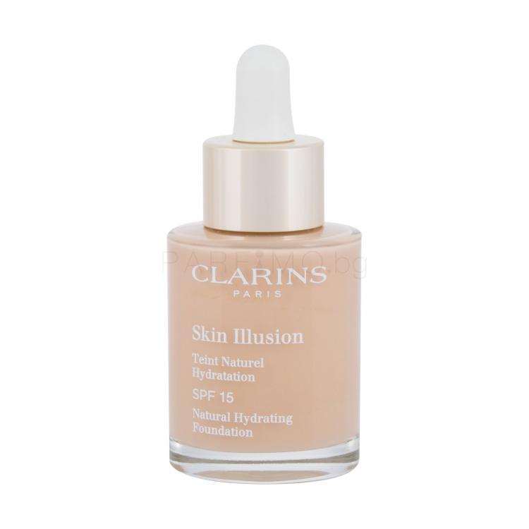 Clarins Skin Illusion Natural Hydrating SPF15 Фон дьо тен за жени 30 ml Нюанс 108.3 Organza