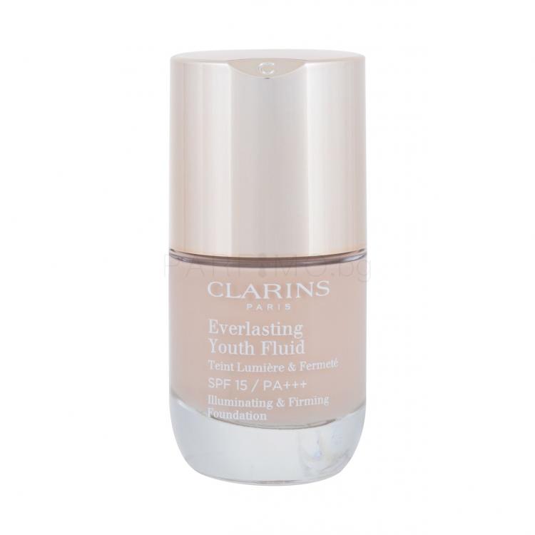 Clarins Everlasting Youth Fluid SPF15 Фон дьо тен за жени 30 ml Нюанс 100 Lily