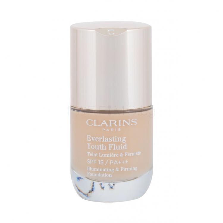 Clarins Everlasting Youth Fluid SPF15 Фон дьо тен за жени 30 ml Нюанс 101 Linen