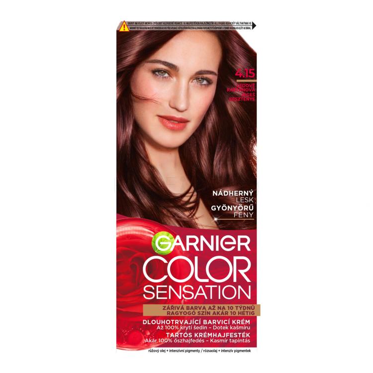 Garnier Color Sensation Боя за коса за жени 40 ml Нюанс 4,15 Icy Chestnut