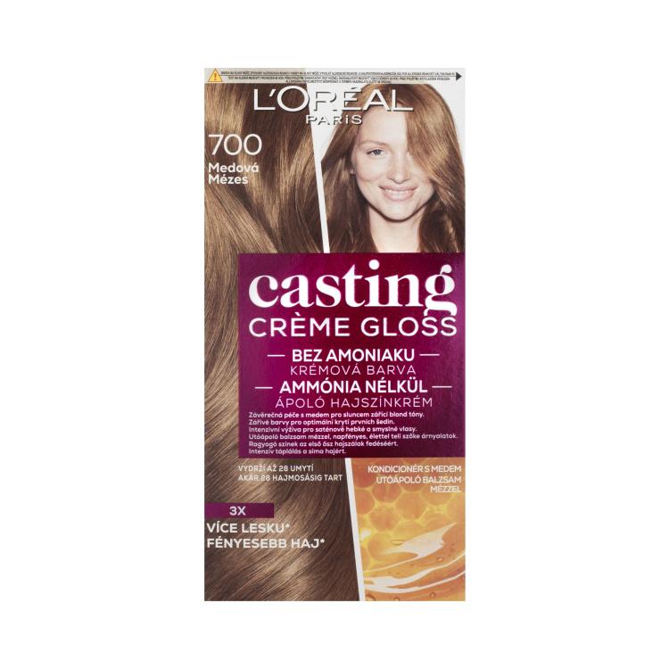 L&#039;Oréal Paris Casting Creme Gloss Боя за коса за жени 48 ml Нюанс 700 Honey