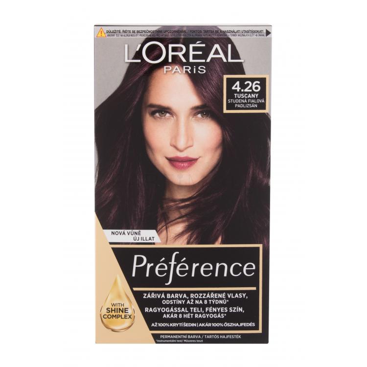 L&#039;Oréal Paris Préférence Боя за коса за жени 60 ml Нюанс 4.26