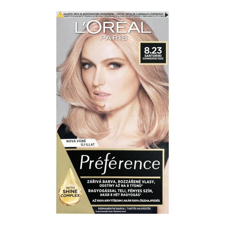 L&#039;Oréal Paris Préférence Боя за коса за жени 60 ml Нюанс 8,23 Santorini