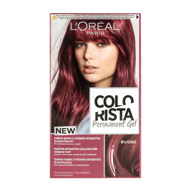 L&#039;Oréal Paris Colorista Permanent Gel Боя за коса за жени 60 ml Нюанс Violet