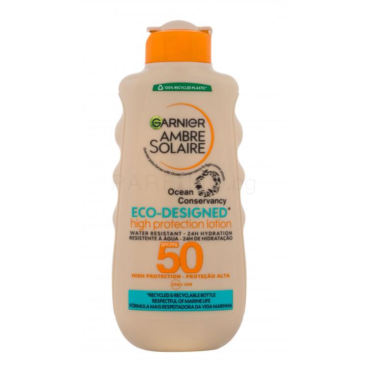 Garnier Ambre Solaire Eco-Designed High Protection Milk SPF50 Слънцезащитна козметика за тяло 200 ml