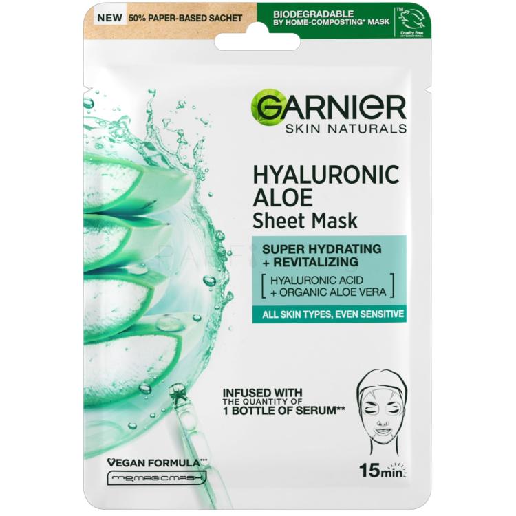 Garnier Skin Naturals Hyaluronic Aloe Serum Tissue Mask Маска за лице за жени 1 бр