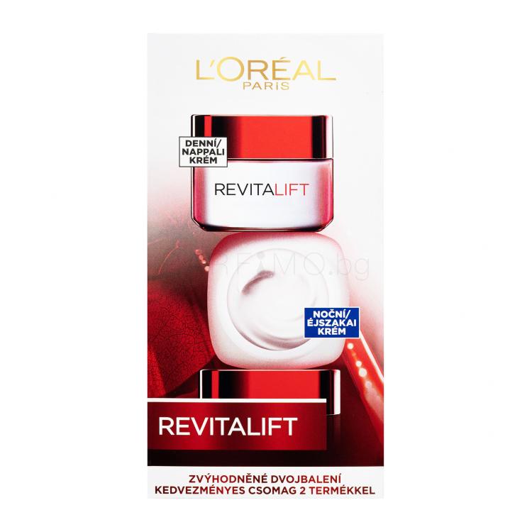 L&#039;Oréal Paris Revitalift Duo Set Подаръчен комплект дневен крем за лице Revitalift 50 ml + нощен крем за лице Revitalift 50 ml
