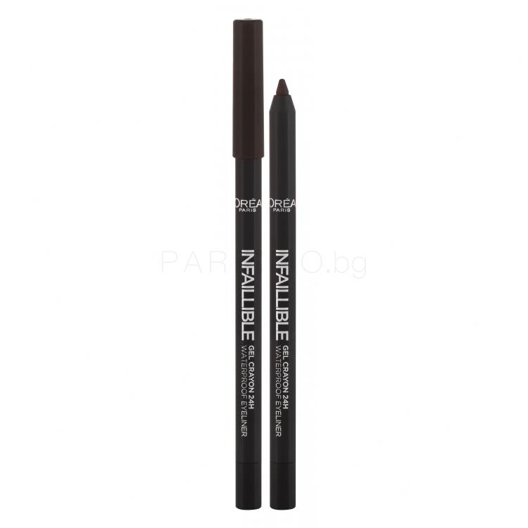 L&#039;Oréal Paris Infaillible Gel Crayon Waterproof Eyeliner Молив за очи за жени 1,2 гр Нюанс 003 Browny Crush