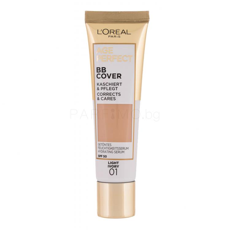 L&#039;Oréal Paris Age Perfect BB Cover BB крем за жени 30 ml Нюанс 01 Light Ivory