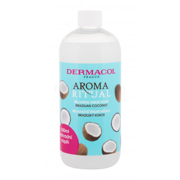 Dermacol Aroma Ritual Brazilian Coconut Течен сапун за жени Пълнител 500 ml
