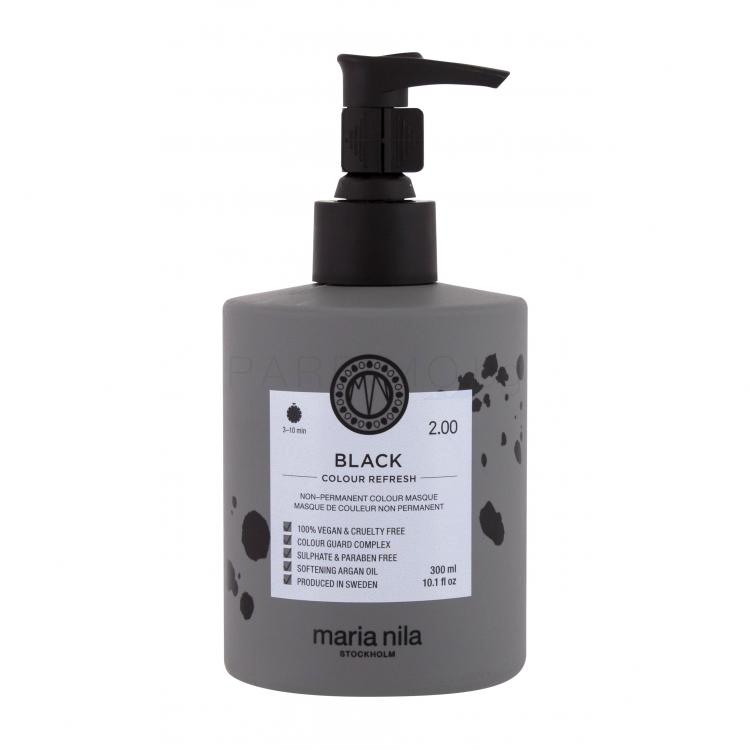 Maria Nila Colour Refresh Боя за коса за жени 300 ml Нюанс 2.00 Black
