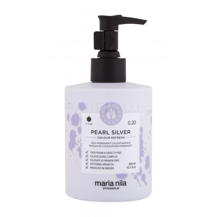Maria Nila Colour Refresh Боя за коса за жени 300 ml Нюанс 0.20 Pearl Silver