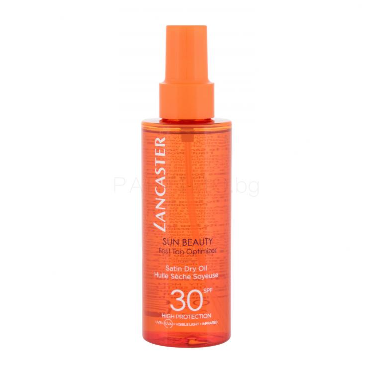 Lancaster Sun Beauty Satin Dry Oil SPF30 Слънцезащитна козметика за тяло 150 ml