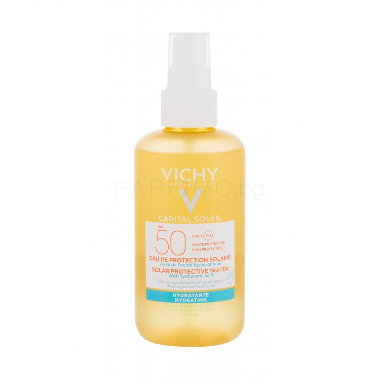 Vichy Capital Soleil Solar Protective Water SPF50 Слънцезащитна козметика за тяло за жени 200 ml