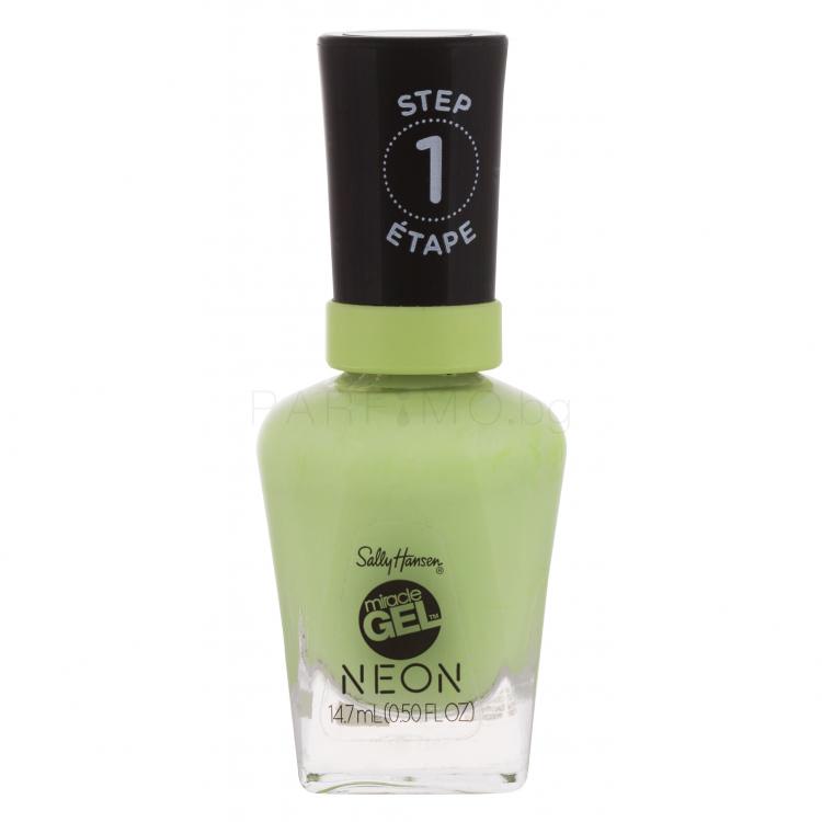 Sally Hansen Miracle Gel Neon Лак за нокти за жени 14,7 ml Нюанс 052 Electri-Lime