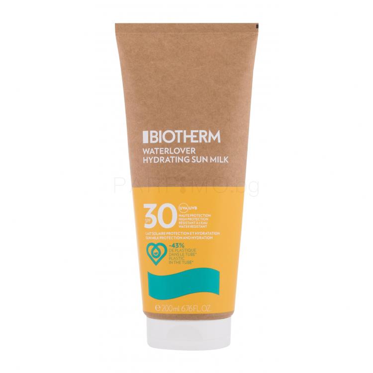 Biotherm Waterlover Hydrating Sun Milk SPF30 Слънцезащитна козметика за тяло 200 ml