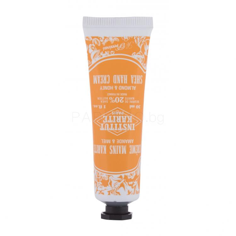 Institut Karité Shea Hand Cream Almond &amp; Honey Крем за ръце за жени 30 ml
