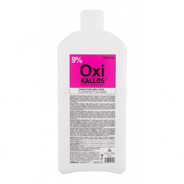 Kallos Cosmetics Oxi 9% Боя за коса за жени 1000 ml