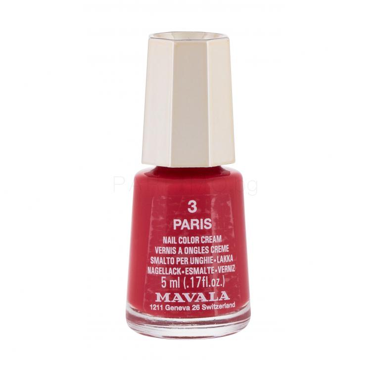 MAVALA Mini Color Cream Лак за нокти за жени 5 ml Нюанс 3 Paris