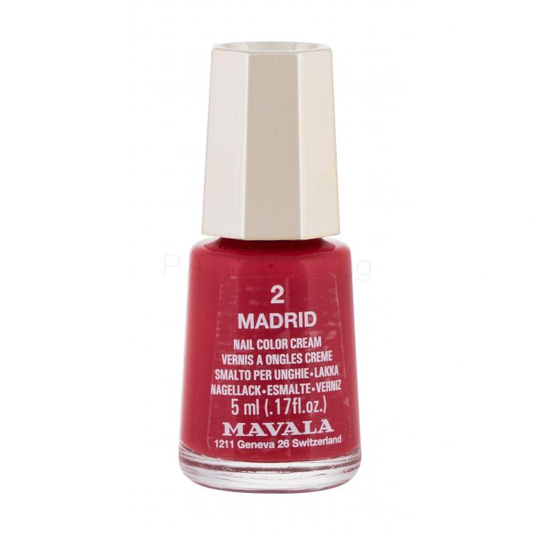 MAVALA Mini Color Cream Лак за нокти за жени 5 ml Нюанс 2 Madrid