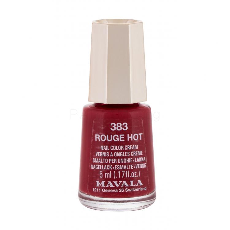MAVALA Mini Color Cream Лак за нокти за жени 5 ml Нюанс 383 Rouge Hot