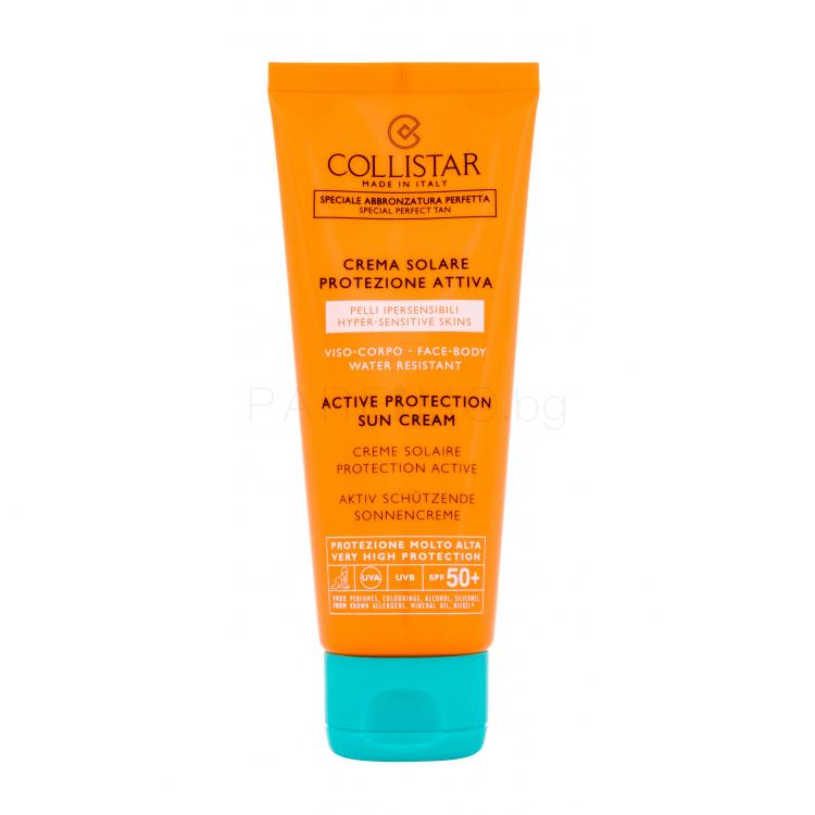 Collistar Special Perfect Tan Active Protection Sun Cream SPF50+ Слънцезащитна козметика за тяло 100 ml